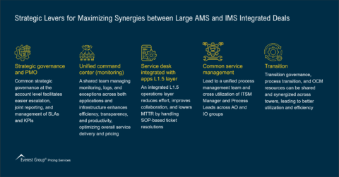 Strategic Levers for Maximizing Synergies between Large AMS and IMS Integrated Deals